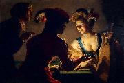 Gerard van Honthorst The Matchmaker by Gerrit van Honthorst USA oil painting artist